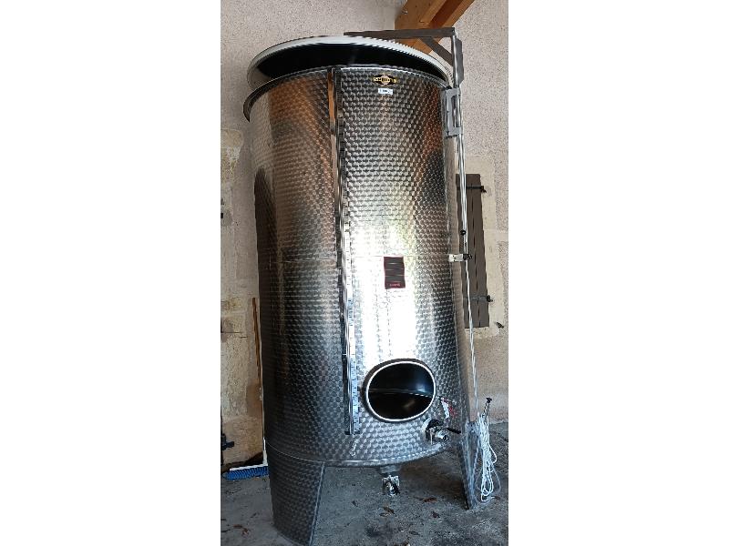 CUVE INOX SPEIDEL FOND CONIQUE OUVERTE